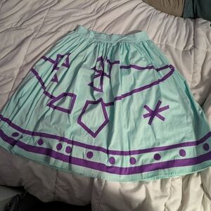 Her Universe Aqua and Purple Skater Skirt
